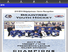 Tablet Screenshot of braintreeyouthhockey.org